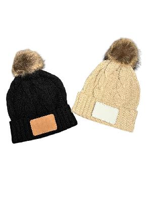 Customizable Pom-Pom Beanie